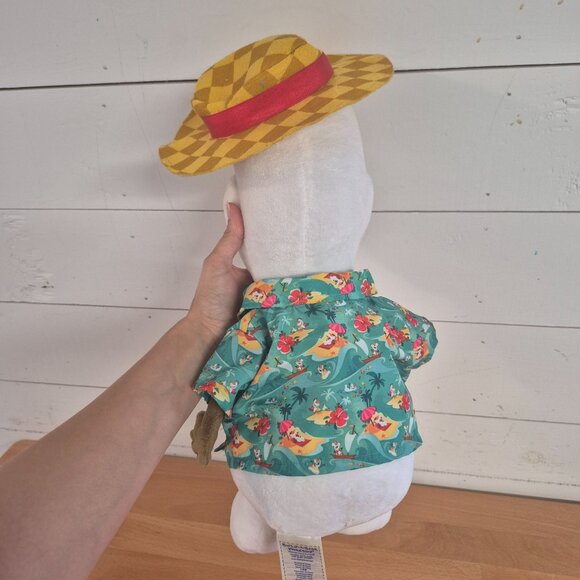 Build a Bear Disney Olaf Plush Toy With Hawaiian Shirt & Checkered Hat 13" Tall - Picture 6 of 8
